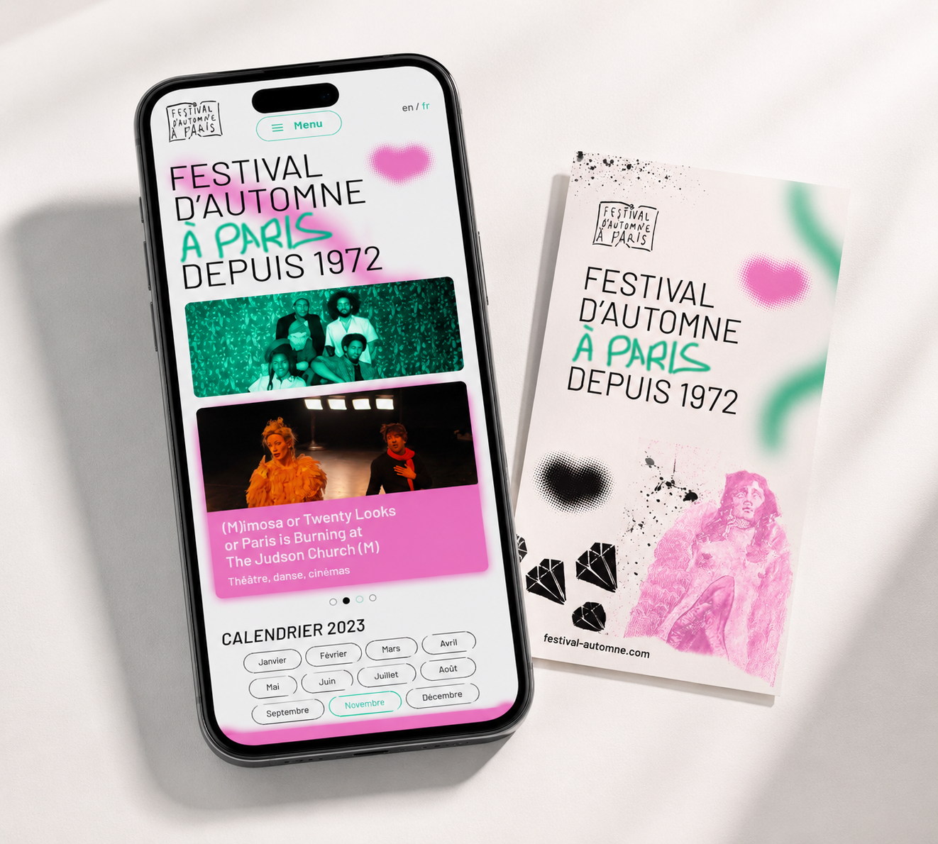Festival d'Automne responsive mobile